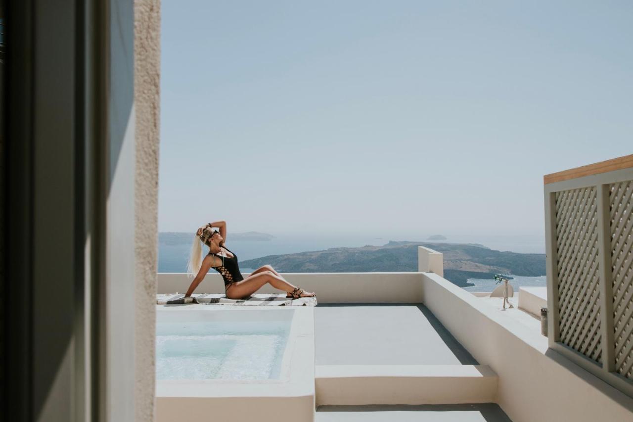 Caldera Cliff Illusion Lejlighedshotel Fira  Eksteriør billede