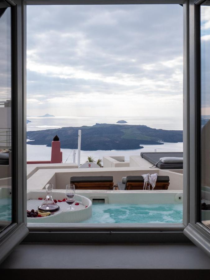 Caldera Cliff Illusion Lejlighedshotel Fira  Eksteriør billede