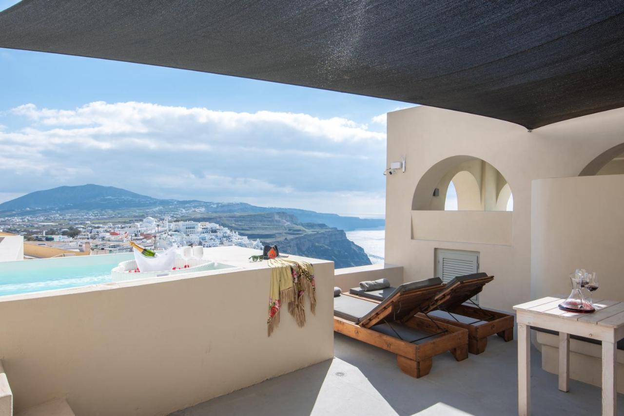 Caldera Cliff Illusion Lejlighedshotel Fira  Eksteriør billede