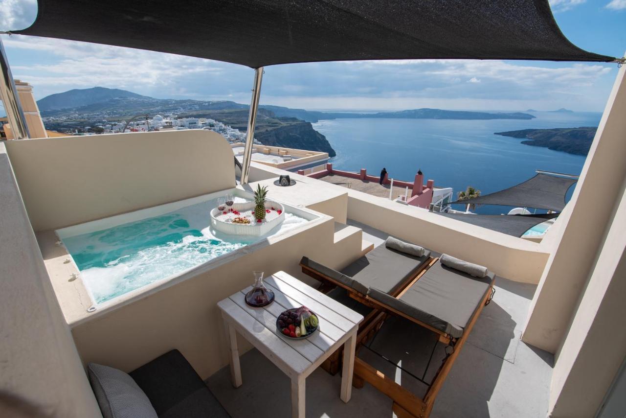 Caldera Cliff Illusion Lejlighedshotel Fira  Eksteriør billede