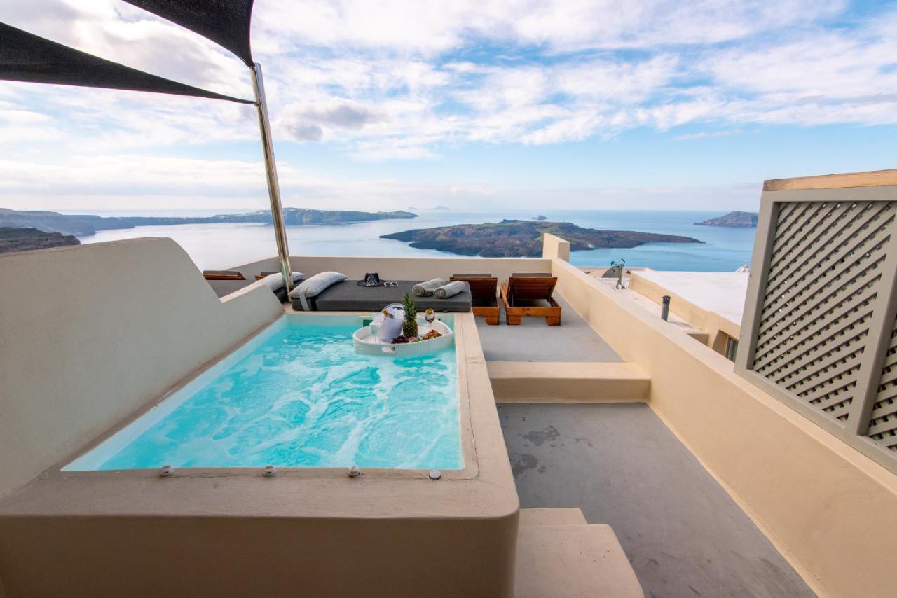 Caldera Cliff Illusion Lejlighedshotel Fira  Eksteriør billede
